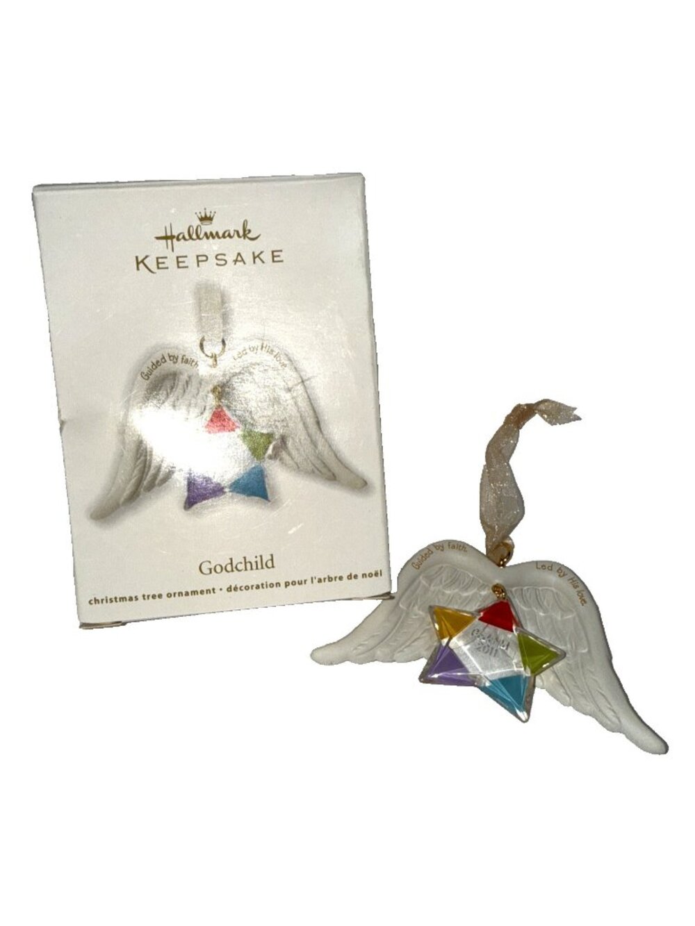 New Wing Star Hallmark Ornament 2011 Godchild B20